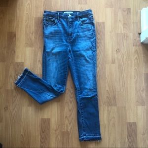 Denim Forum Lola High Rise Skinny Jeans
